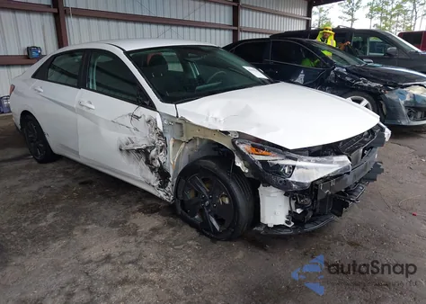 2023 Hyundai Elantra Hybrid Blue from USA, damaged, VIN KMHLM4AJ4PU039799